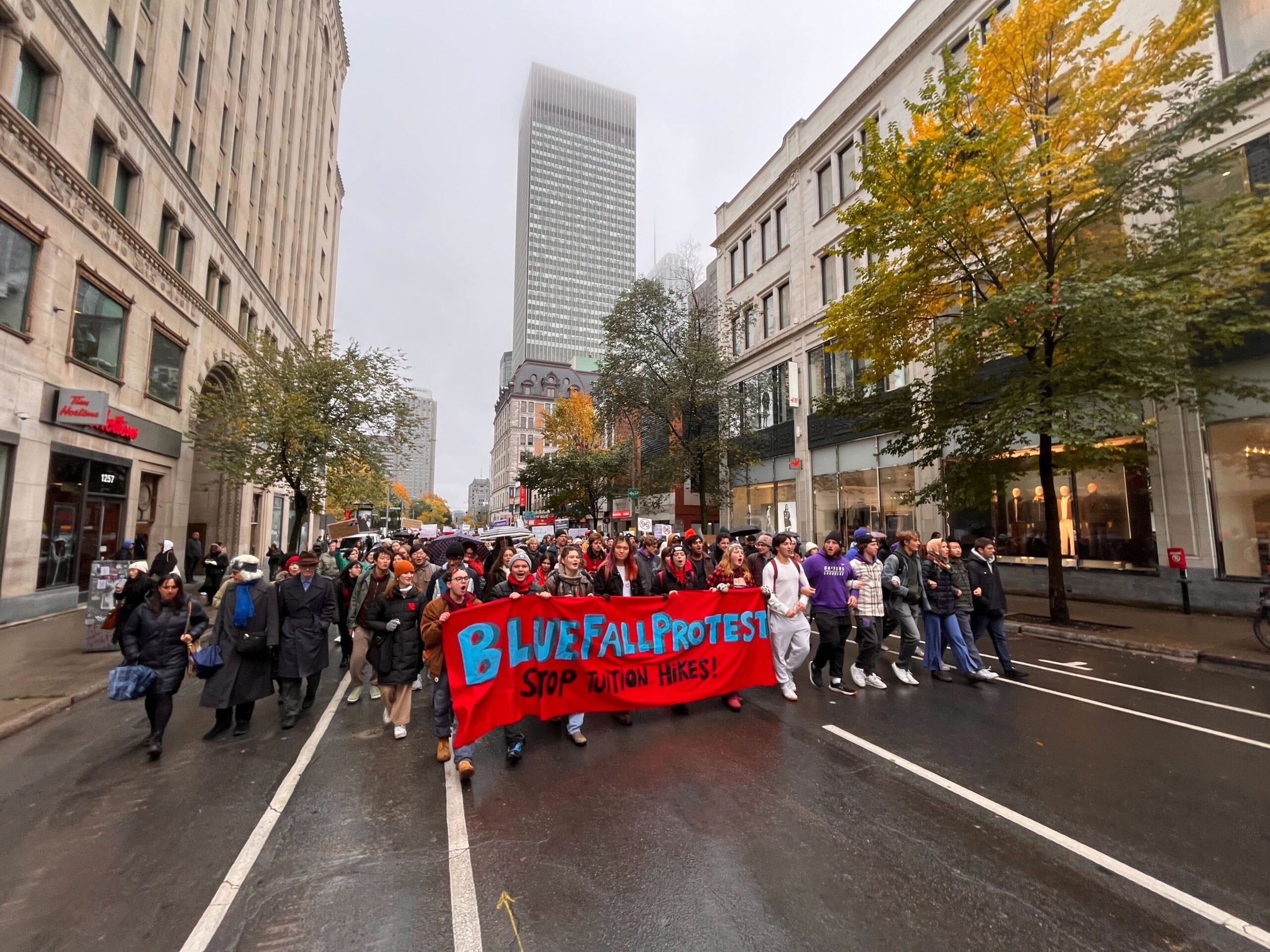 Students at McGill University in Montreal Protest Anti-Trans Speaker