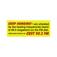 CKUT Bumper Sticker - Keep Honking!